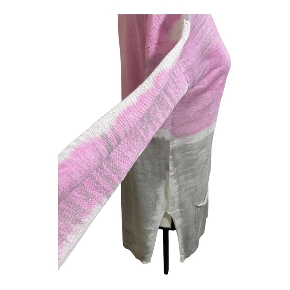 Sweater Linen Italian made. Color blocked. Pockets in front. Size Small.… - Picture 5 of 11